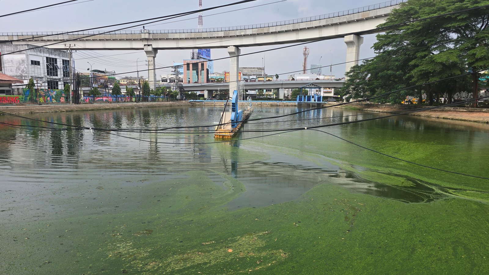 Foto Sungai Sungai Bendung di 20 Ilir D. IV, Ilir Timur I, Kota Palembang, Sumatera Selatan