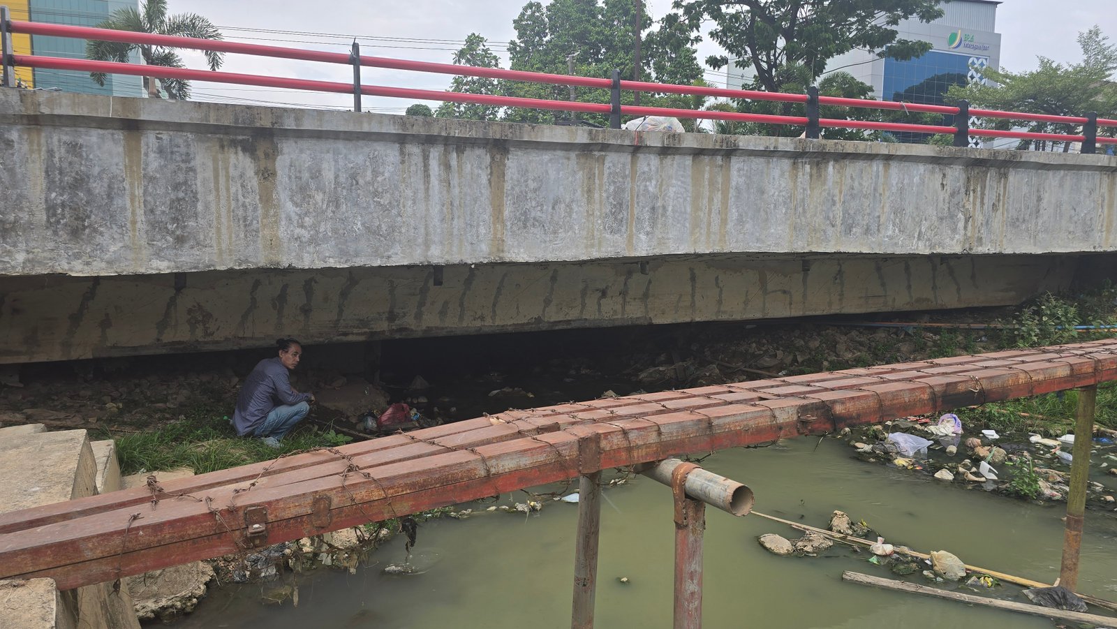 Foto Sungai Sungai Bendung di Talang Aman, Kemuning, Kota Palembang, Sumatera Selatan